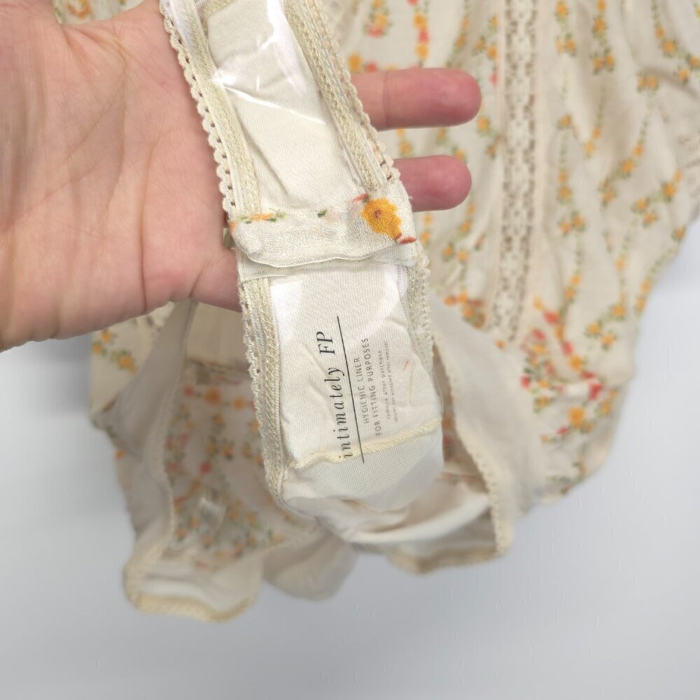 Intimately Free People Bali Tate Mixed Media Bodysuit in Cream Medium - Picture 9 of 14